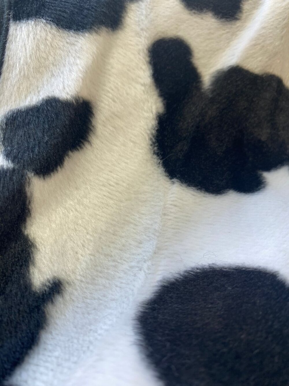 White Stag Vintage Cow Print Zip Vest Ladies XL Faux Fur Animal Pattern Y2K - Picture 5 of 10